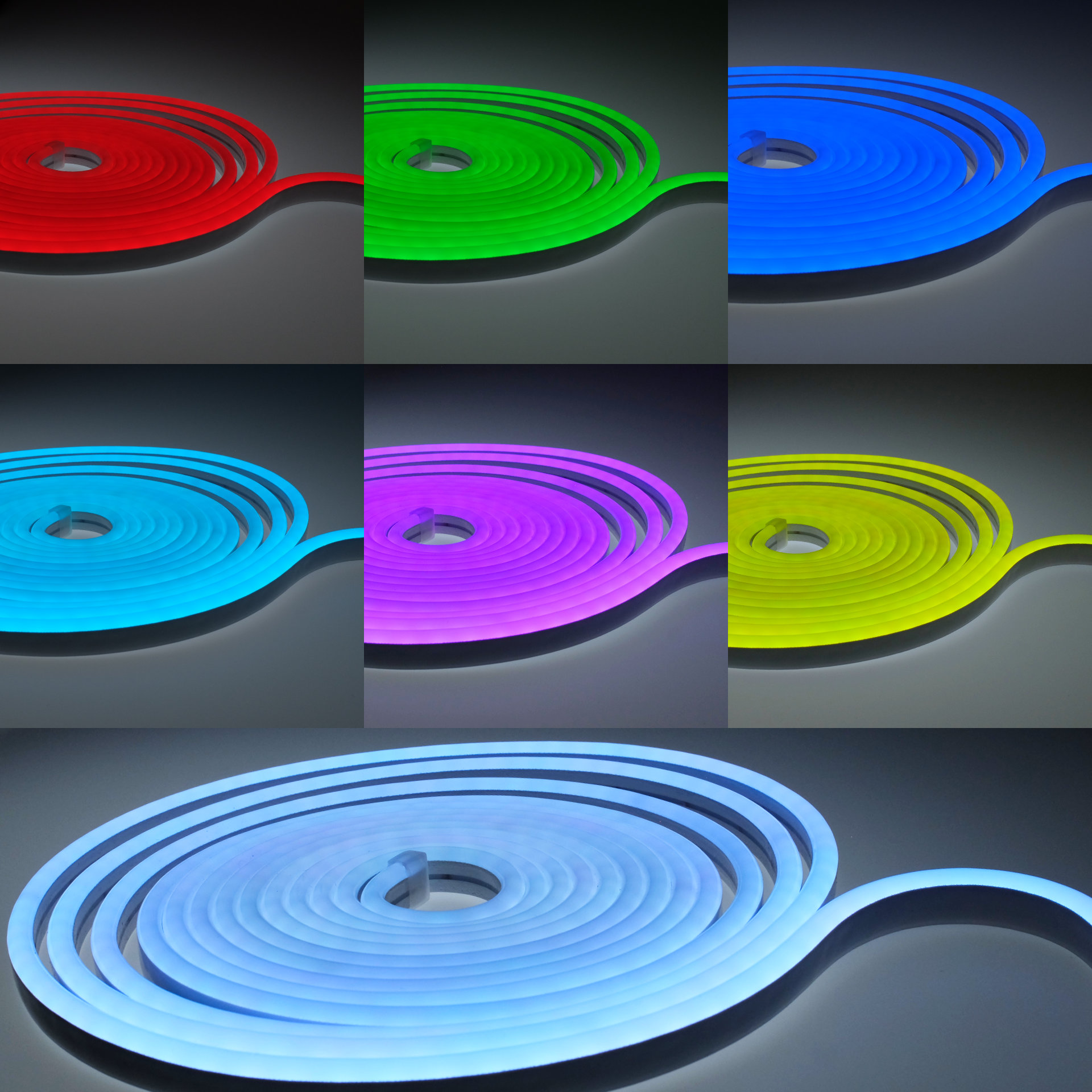 Led Side Rgb LED Neon Flex Streifen Side RGB 12V 14W/m 112LEDs/m 6x12mm | RGB ...