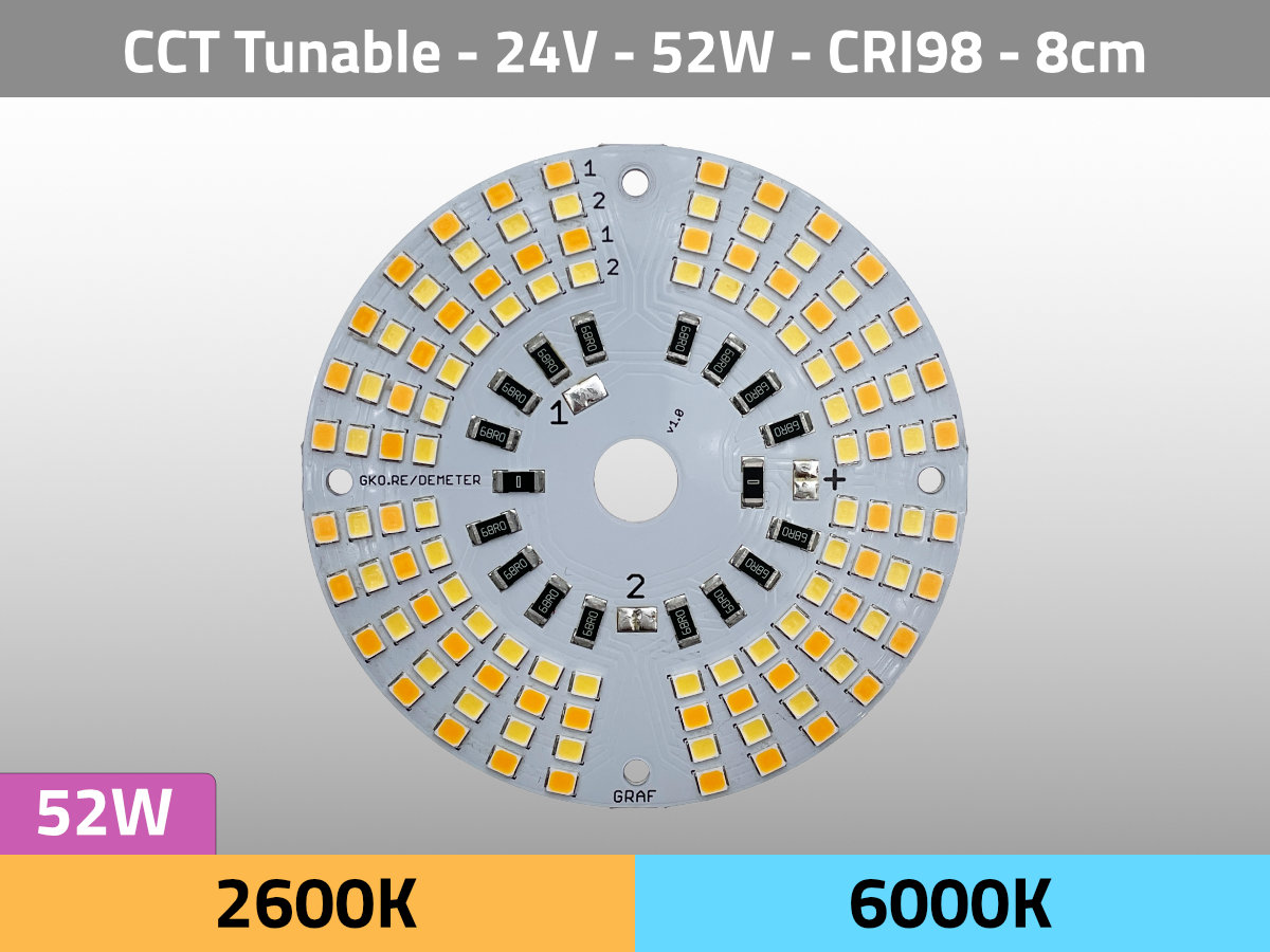 LED Module CCT Tunable cri 98 TLCI 100 A60005-22  52W DEMETER movie film LED Module CCT Tunable cri 98 TLCI 100 A60005-22  52W DEMETER movie film