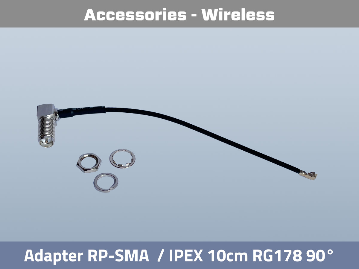 RP-SMA IPEX Adapter 10cm RG178 abgewinkelt RP-SMA IPEX Adapter 10cm RG178 abgewinkelt